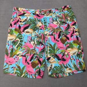 Loudmouth Shorts Mens Size 40 Flamingo Cocktail Happy Hour Golf Golfing Pockets